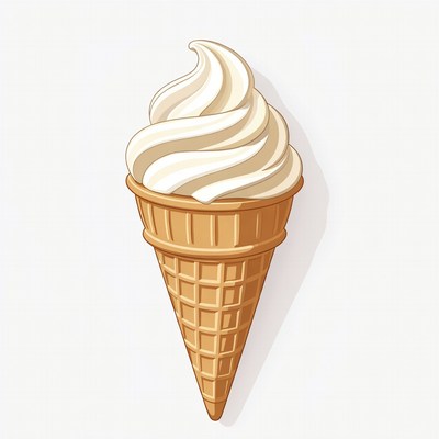 Vanilla Ice Cream Cone