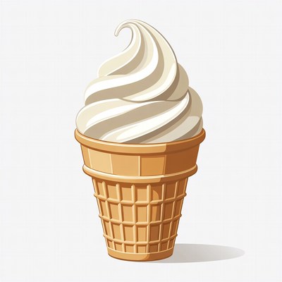 Vanilla Ice Cream Cone
