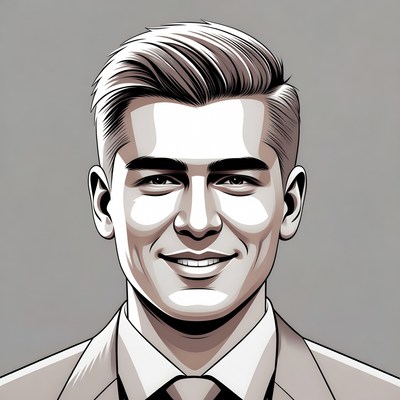 Smiling man in suit portrait