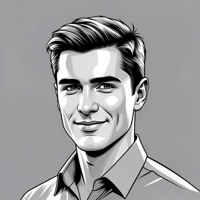 Handsome man smiling portrait