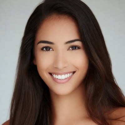 Smiling Asian woman portrait