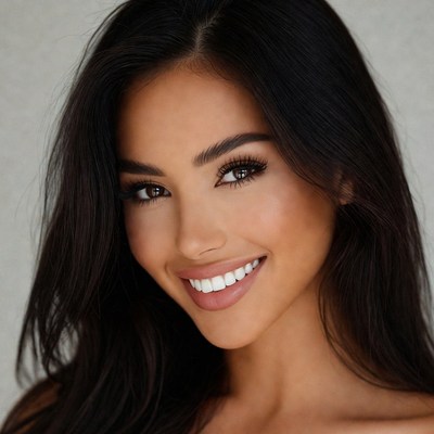 Smiling Asian woman close-up