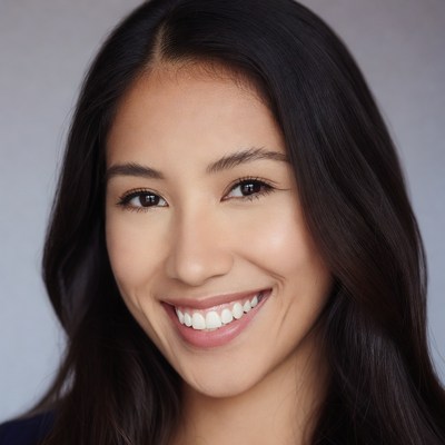 Smiling Asian woman portrait