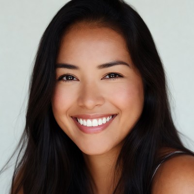 Smiling Asian woman portrait