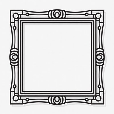 Ornate Empty Picture Frame