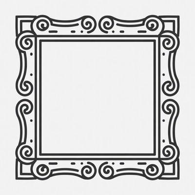 Ornate Empty Picture Frame