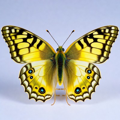 Yellow Butterfly with Black Spots