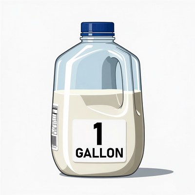 One Gallon Milk Jug Illustration