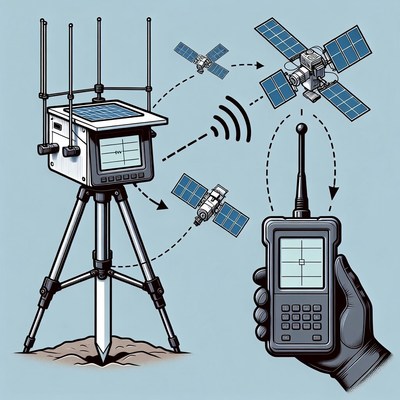 Satellite Ground Station with Handheld Receiver