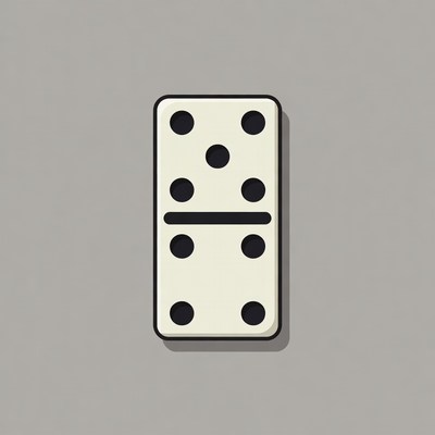 Double Six Domino Tile