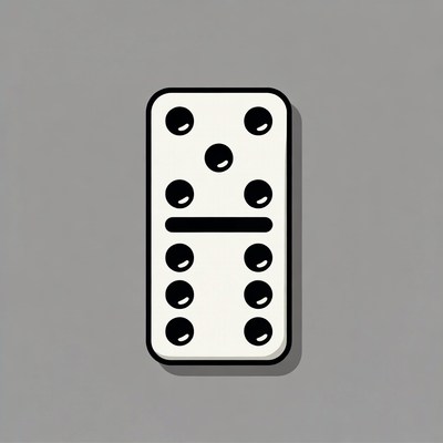 Double Six Domino Tile