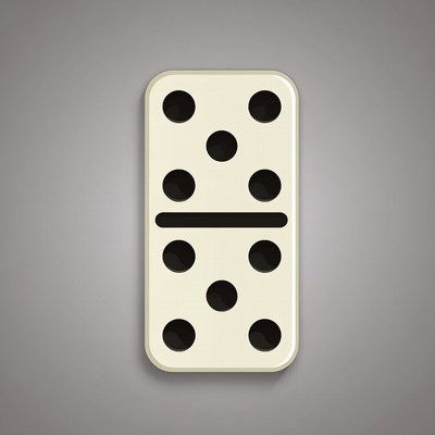 Double Six Domino Tile