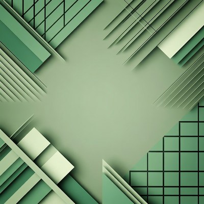 Green Geometric Abstract Background
