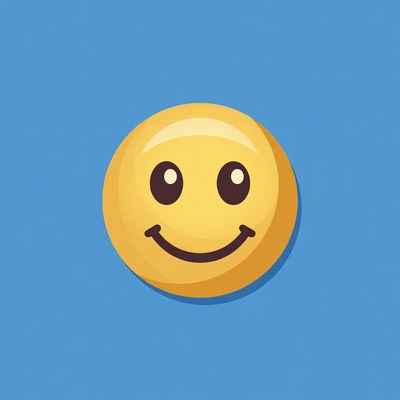 Smiling Yellow Emoji Face