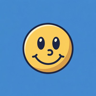 Smiling Yellow Emoticon Face