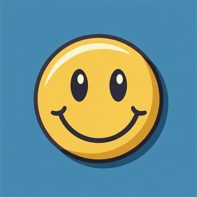 Smiling Yellow Emoji Face