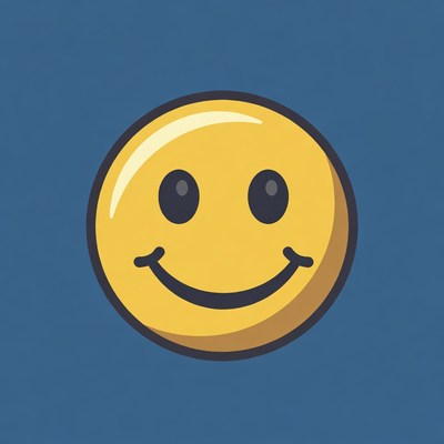 Smiling Yellow Emoticon Face