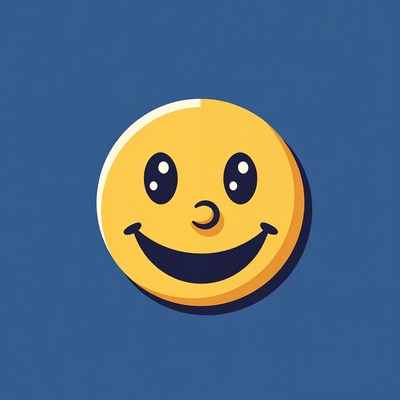 Smiling Yellow Emoticon Face