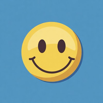 Smiling Yellow Emoji Face