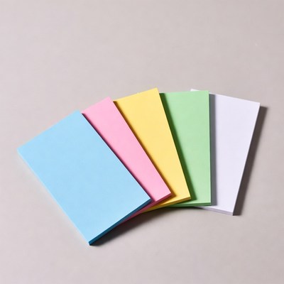 Colorful sticky notes stack