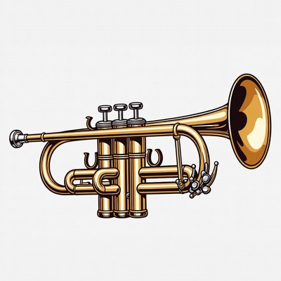 Golden Trumpet Illustration