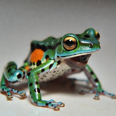 Colorful poison dart frog