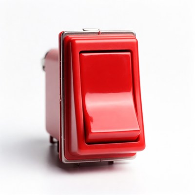 Red Toggle Switch