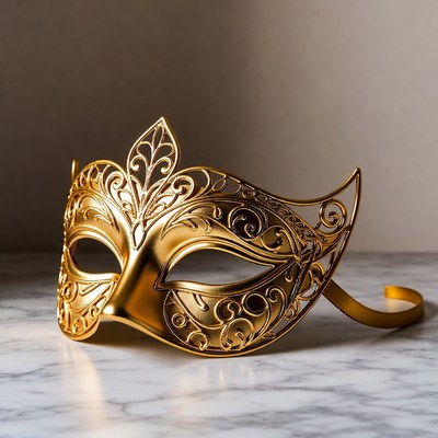 Gold Venetian Masquerade Mask