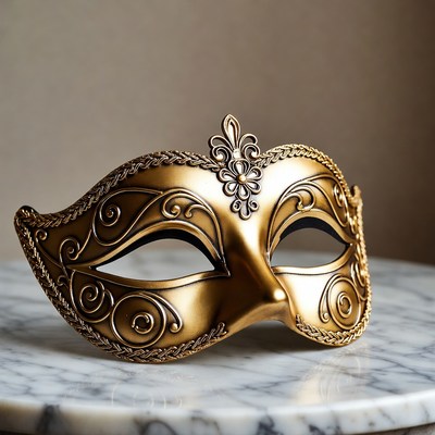 Gold Venetian Masquerade Mask