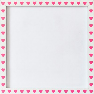 Pink Heart Border Empty Frame
