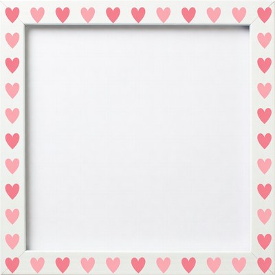 Pink Hearts Blank Frame