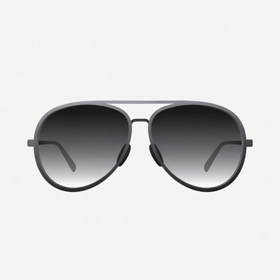 Black aviator sunglasses illustration
