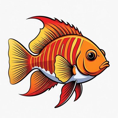 Colorful Lionfish Illustration