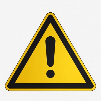 Yellow Warning Sign Icon