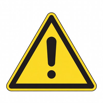Yellow Warning Sign Icon