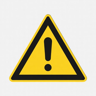 Yellow Warning Sign Exclamation