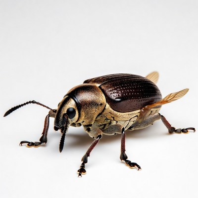 Brown and Gold Weevil Beetle