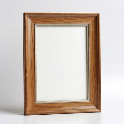 Wooden Picture Frame with Empty Mat