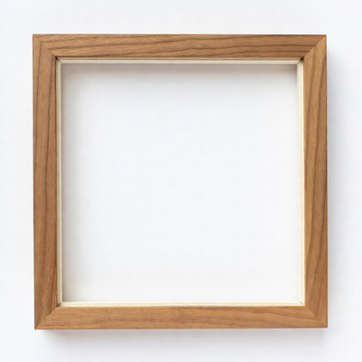 Empty Wooden Picture Frame