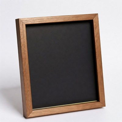 Wooden Frame with Black Mat