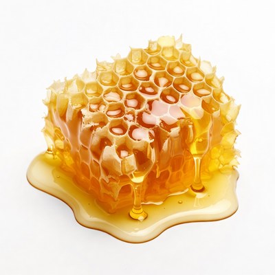 Honeycomb Dripping with Honey