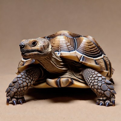 Radiated Tortoise on Sand