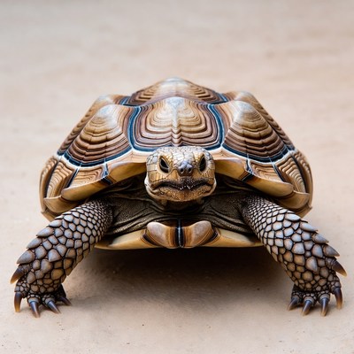 Radiated Tortoise on Sand