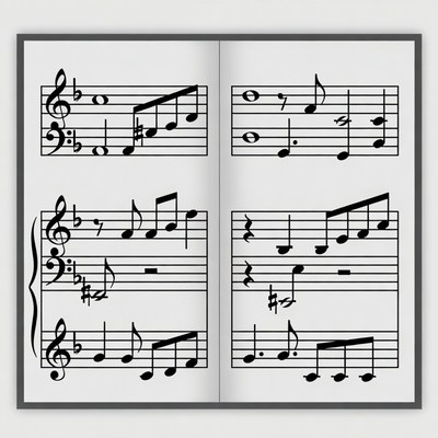 Open Sheet Music Book