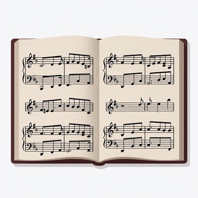 Open Sheet Music Book