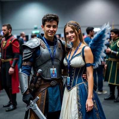 Cosplay Couple Knight and Fairy