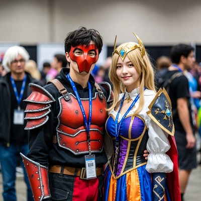 Red X and Jinx Cosplayers at Convention