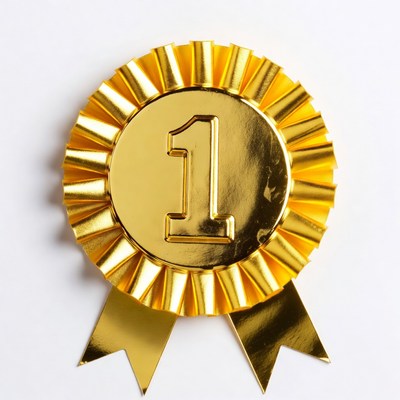 Gold First Place Ribbon