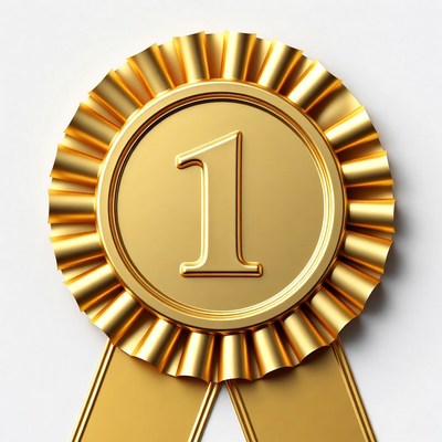 Gold First Place Ribbon