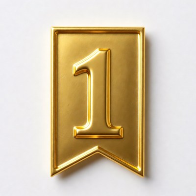Gold Number 1 Banner